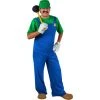 Fun Plus Adult Costumes Adult Plumber Brothers Green Costume