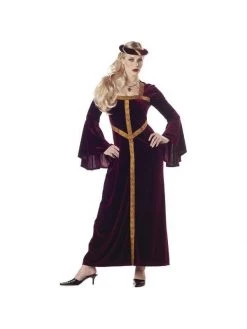 California Costume Co. Adult Burgundy Guinevere Costume