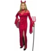 Charades Women's Costumes Adult Red Devil Dress Costume