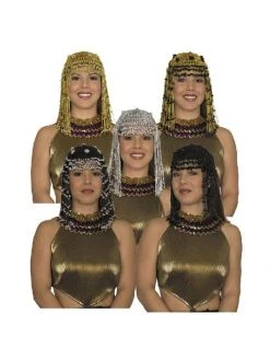 Charades Hats Adult Beaded Cleopatra Headpiece