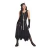 Charades Women's Black 20's Scarf Flapper Dress Costume