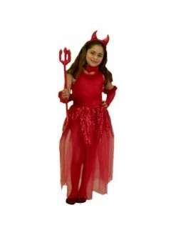 Charades Childs Devil Girl Costume Kids Costumes