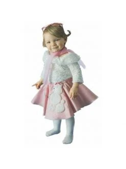 A. Chatila Co. Inc. Toddler 50's Shaggy White Blouse