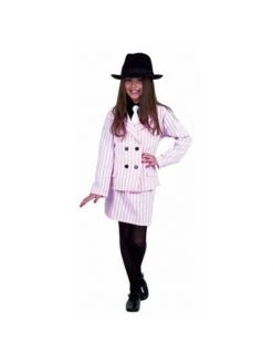Charades Child's Pink Gangster Moll Costume