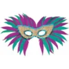 Top Trims Adult Sequin Feather Mardi Gras Eye Mask