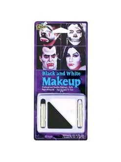 Fun World Adult Black & White Makeup Crayon Kit