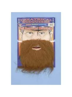 Forum Novelties Inc. Adult Brown Costume Pirate Beard Costume Facial Hair