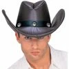 Rubies Adult Brown Faux Leather Cowboy Hat Hats
