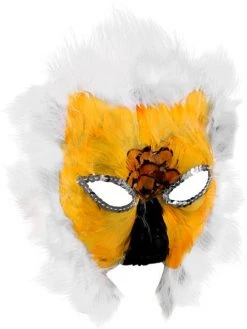 Frankwell Trading Co. Feathered Lion Mask Masks
