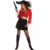 Underwraps Women's Sexy Captain Ruby Costume