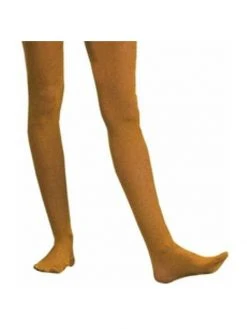 Charades Adult Solid Orange Nylon Tights Costume Leggings