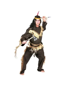 Funny Fashion Adult Deluxe Indian Brave Costume Adult Costumes