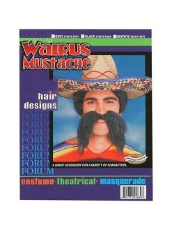 Forum Novelties Inc. Adult Black Walrus Moustache
