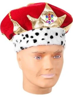 Brands On Sale Hats Adult Red King Crown Hat