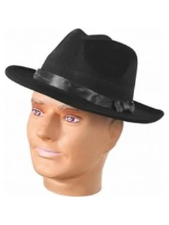 China Products Corp. Adult Black Fedora Hat