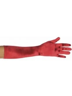 Be Wicked Adult Red Elbow Length Opera Gloves