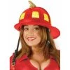 Charades Red Firefighter Costume Helmet