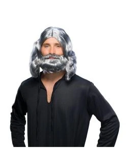 Rubies Grey Jesus Wig And Beard Set Costume Facial Hair