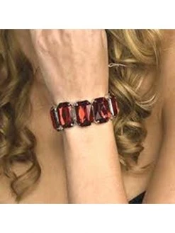Rubies Costume Jewelry Costume 20s Style Ruby Bracelet