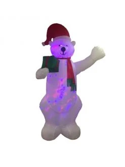 Brands On Sale 8' Inflatable Flashing Polar Bear Lawn Christmas Decoration