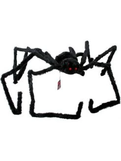 Sunstar Black Hairy Spider Prop Decor