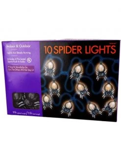 Amscan Black Spider String Lights 14FT