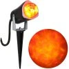 Sunstar Orange & Yellow Outdoor Spot Light-Kaleidoscope Halloween Decoration