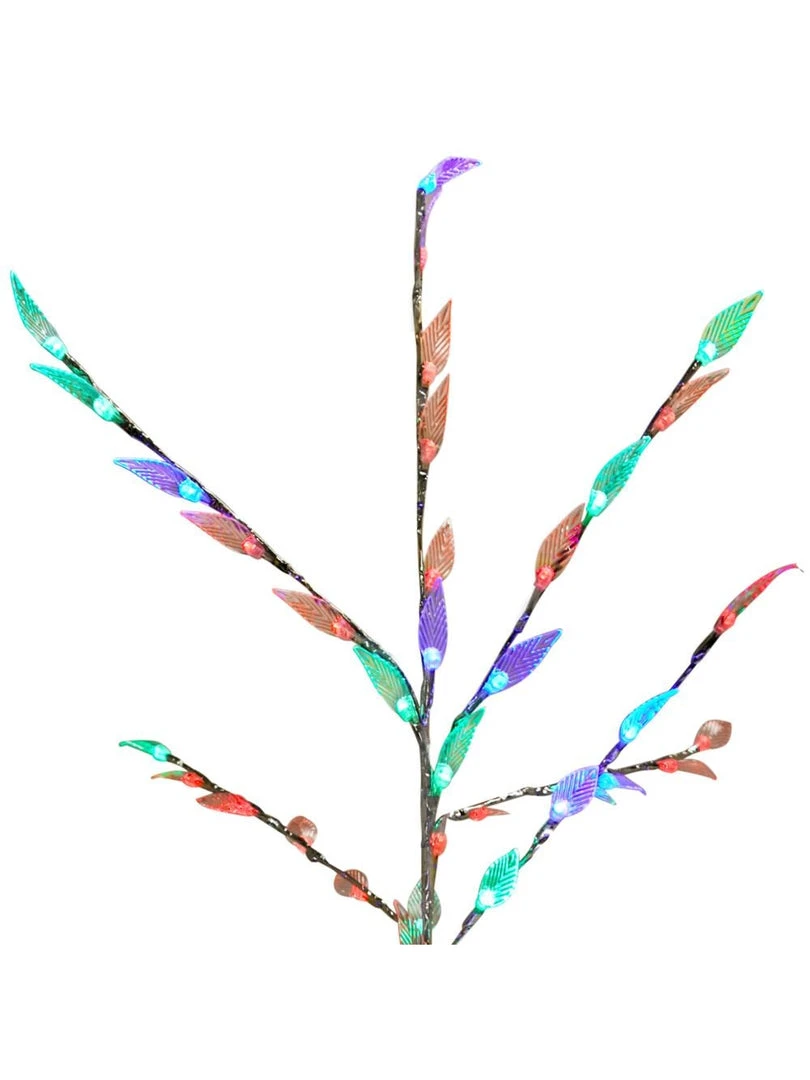 Everbright Trading Inc Decor Silver 58" Retro Artificial Christmas Tree W/ Light Up Leaves 4 Everbright Trading Inc Decor Silver 58" Retro Artificial Christmas Tree W/ Light Up Leaves