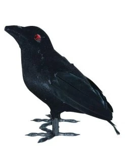 Exclusive Decor Small Flocked Crow