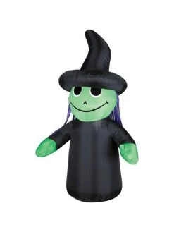Sunstar Inflatable 4' Outdoor Witch Yard Decoration